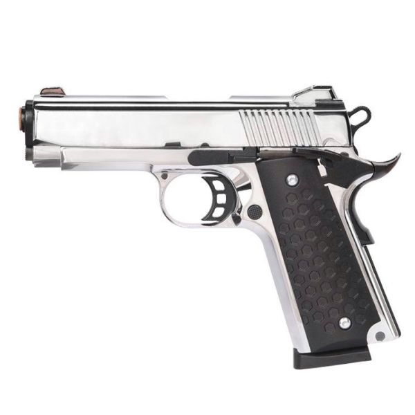 Сигнальный пистолет K1911 KURS Compact (Colt) кал. 5,5 мм под 10ТК, хром
