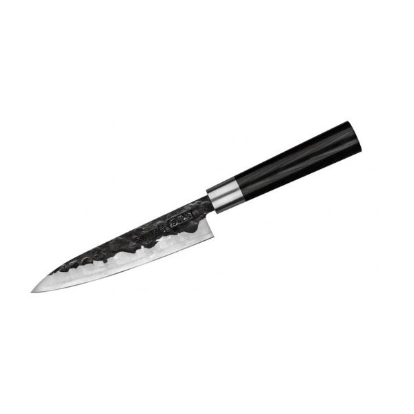 Samura Набор 3 в 1 Blacksmith SBL-0023C/Y (нож универсальный 162 мм, сталь, AUS-8 микарта (черный), гвоздичное масло, салфетка)